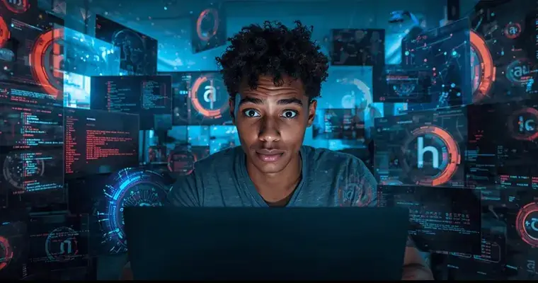 AI algorithms tracking users to show highly personalized ads online.