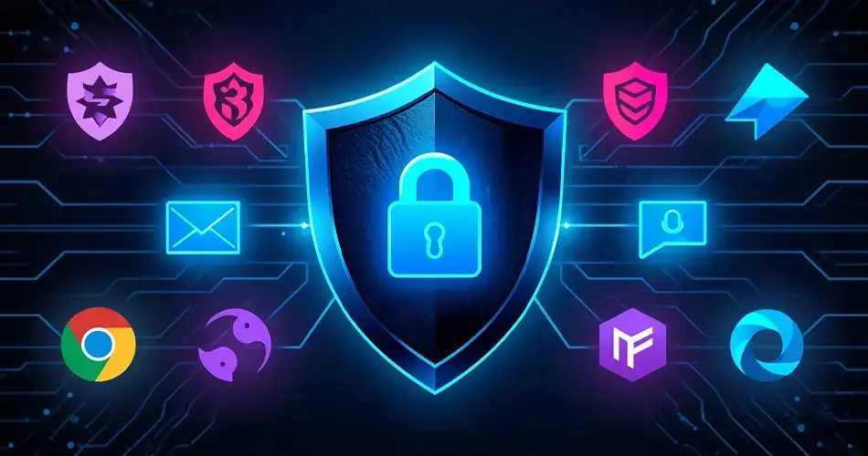 Best AI privacy protection tools in 2025 including VPNs, private browsers, and encrypted apps.