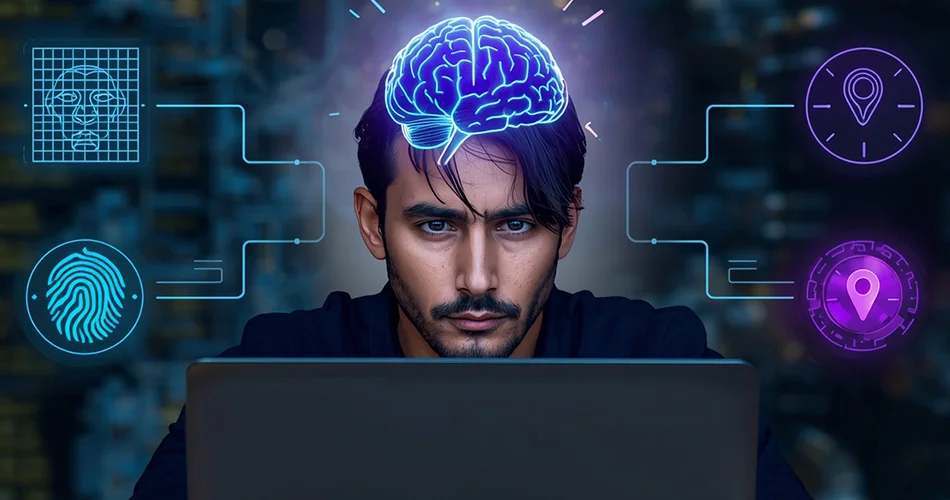 how AI tracks users through facial recognition, device fingerprinting, and metadata collection in 2025.